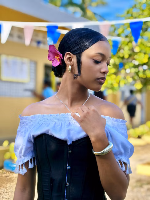 Blusa Ciganinha Floral Verde